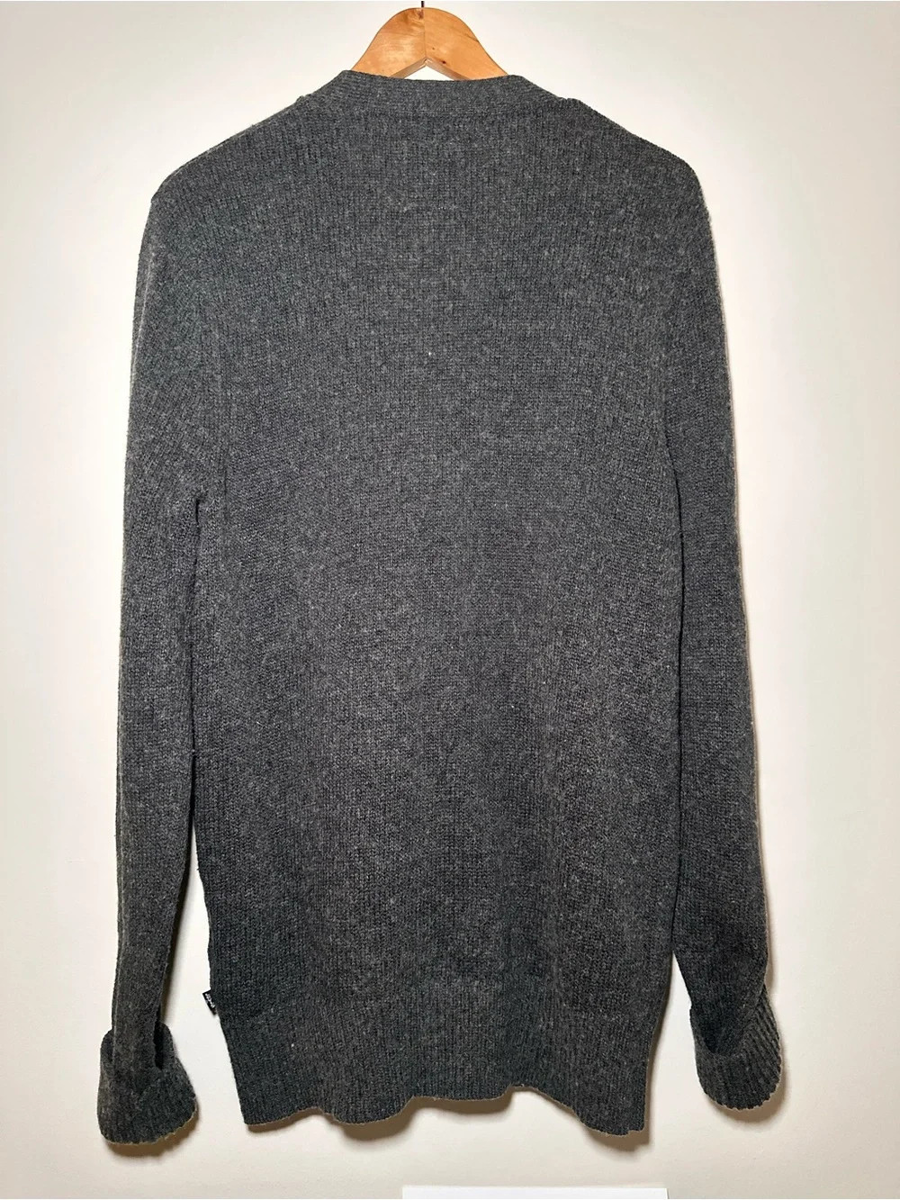 Levi's Men's Dark Gray V-Neck Button Cardigan